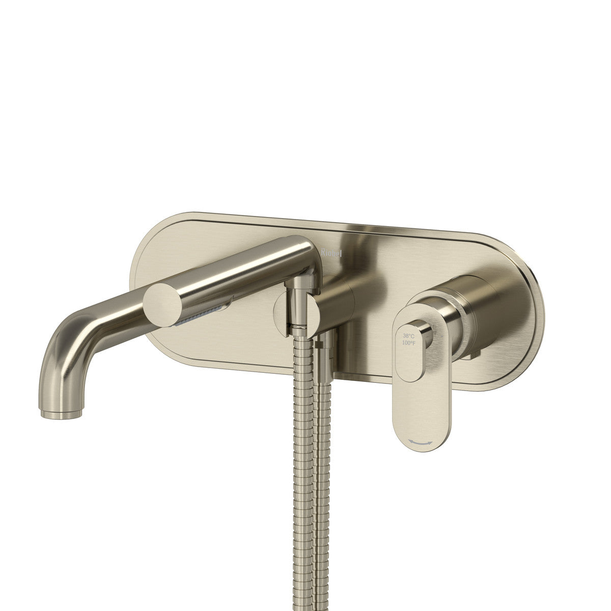 Arca Wall Mount Thermostatic/Pressure Balance Tub Filler Trim