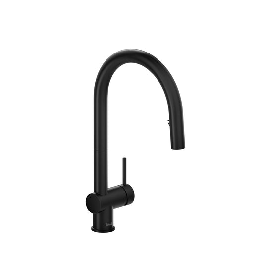 Azure Pull-Down Kitchen Faucet With C-Spout
