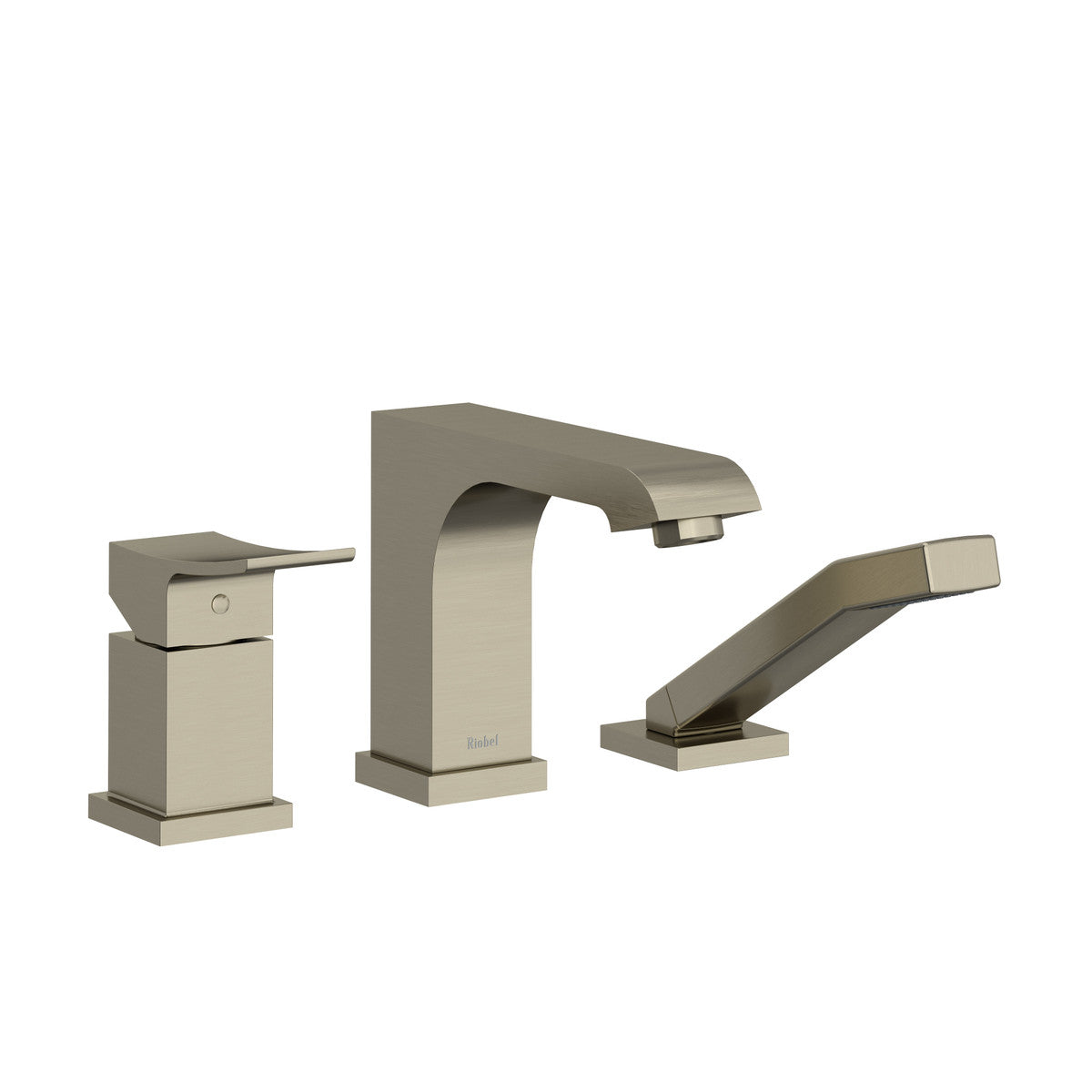 Zendo 3-Hole Pressure Balance Deck Mount Tub Filler Trim