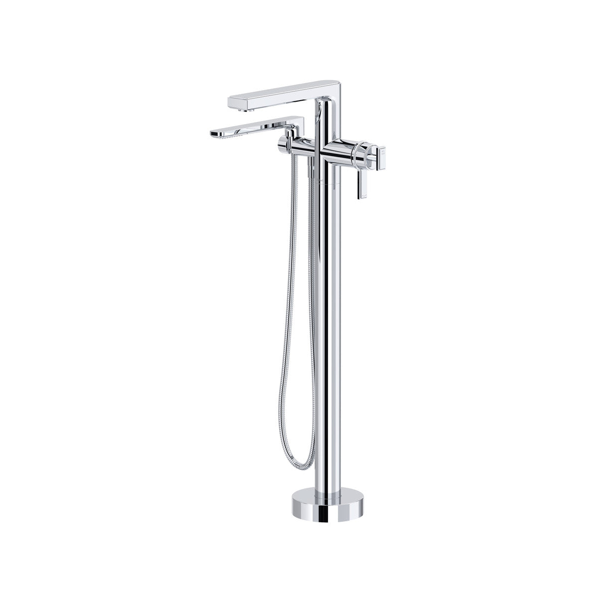 Manifesto Thermostatic Single Hole Floor Mount Tub Filler Trim