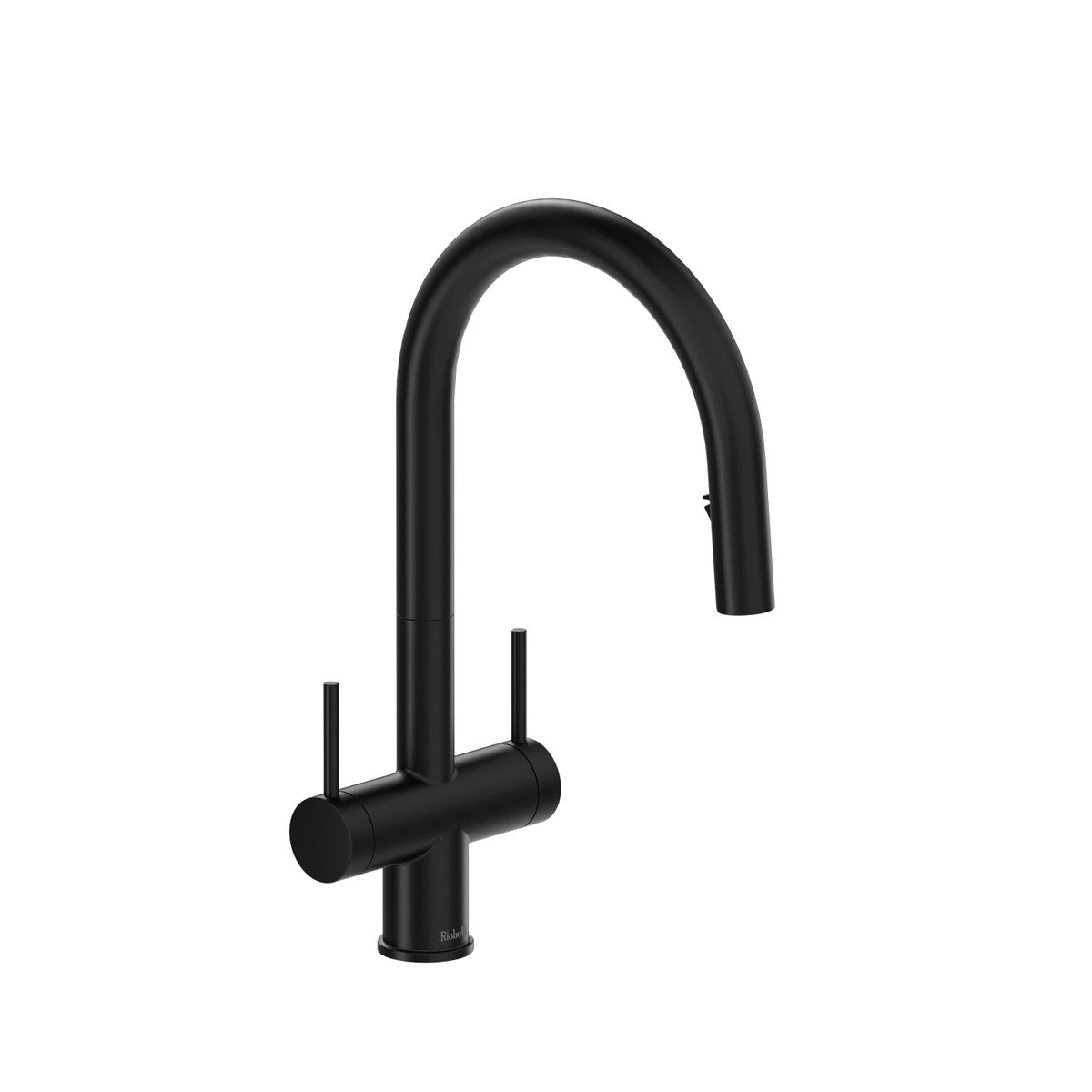 Azure Two Handle Pull-Down Kitchen Faucet With C-Spout
