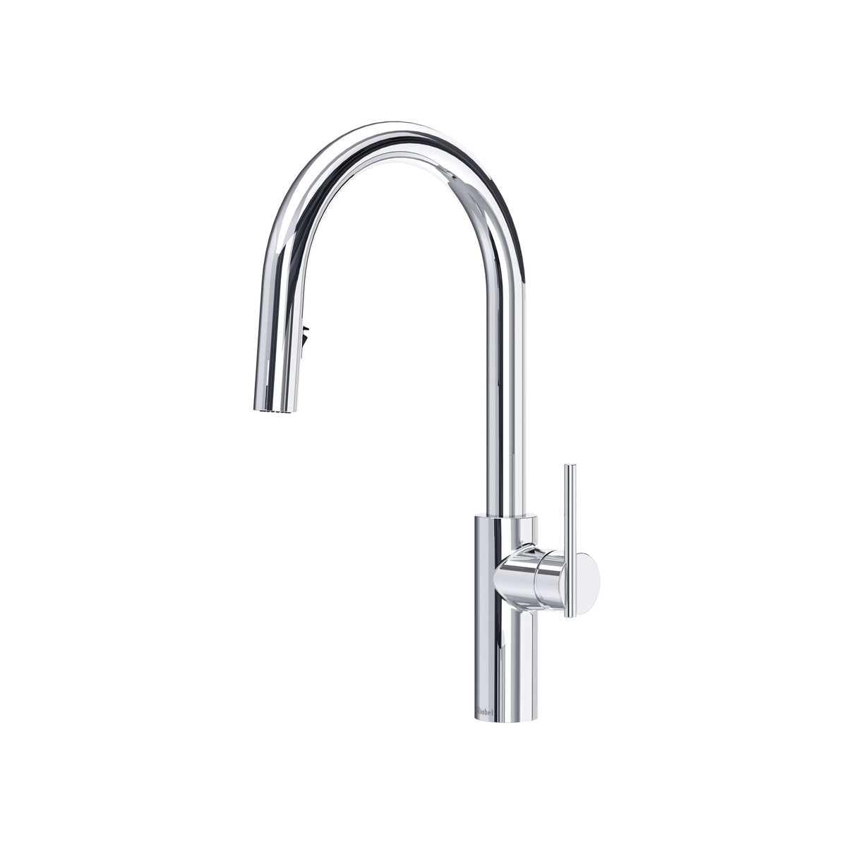 Lateral Pull-Down Kitchen Faucet With C-Spout