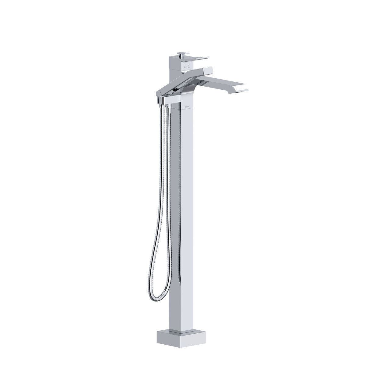 Zendo Thermostatic Single Hole Floor Mount Tub Filler Trim