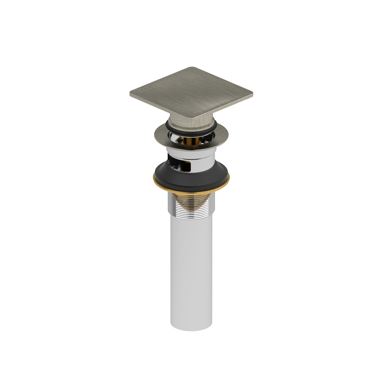Lavatory Push Drain With Overflow
