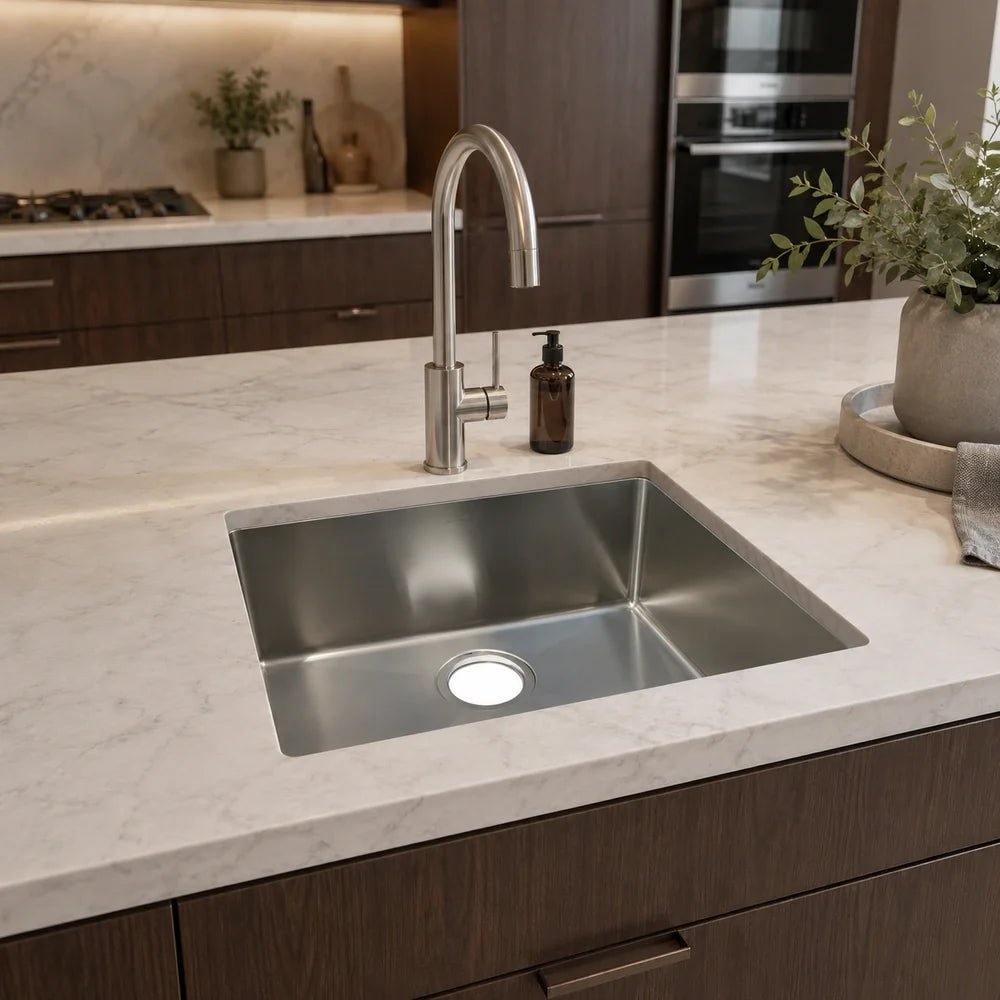 20" Undermount Single Bowl Kitchen / Laundry Sink