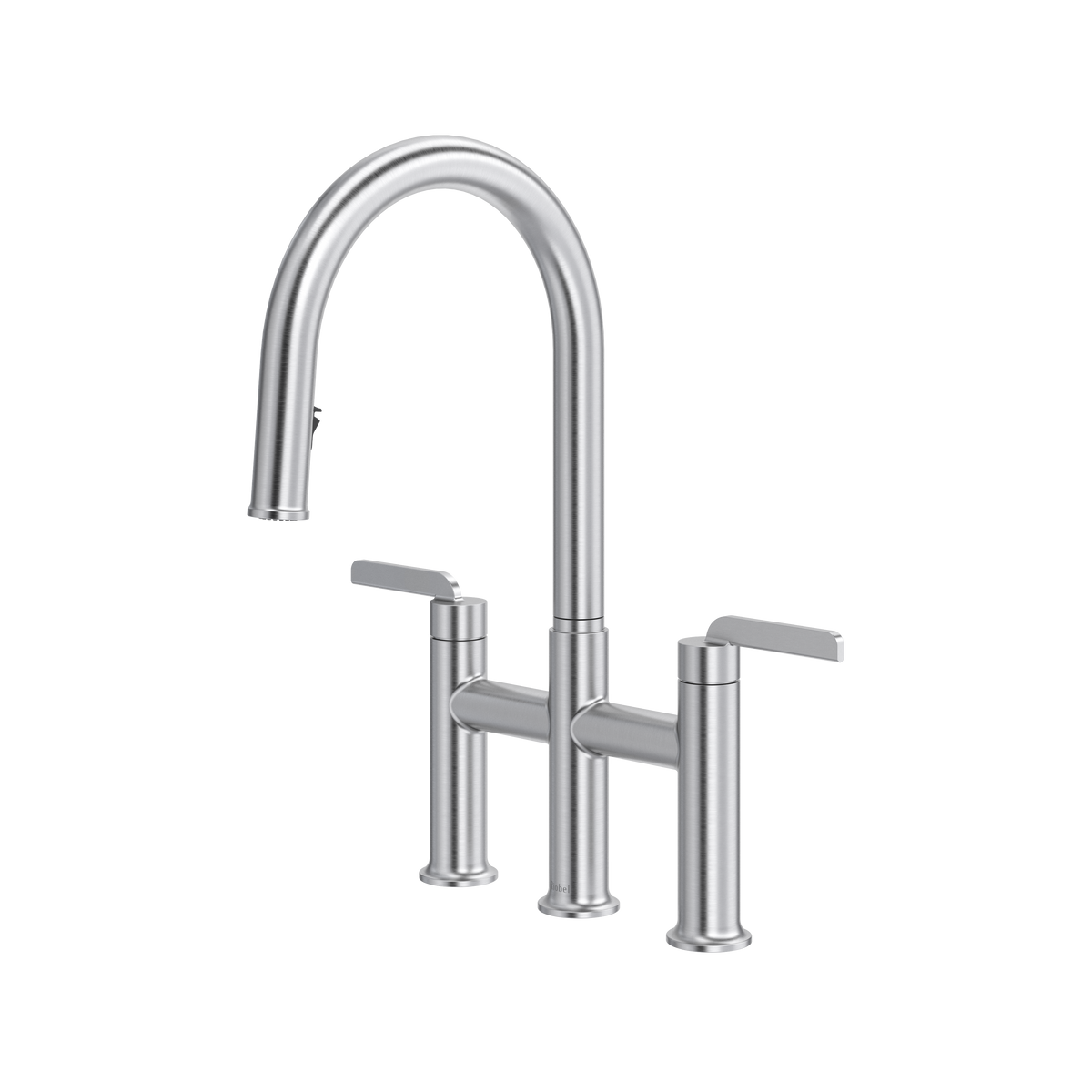 Authentica Bridge Pull-Down Kitchen Faucet With C-Spout