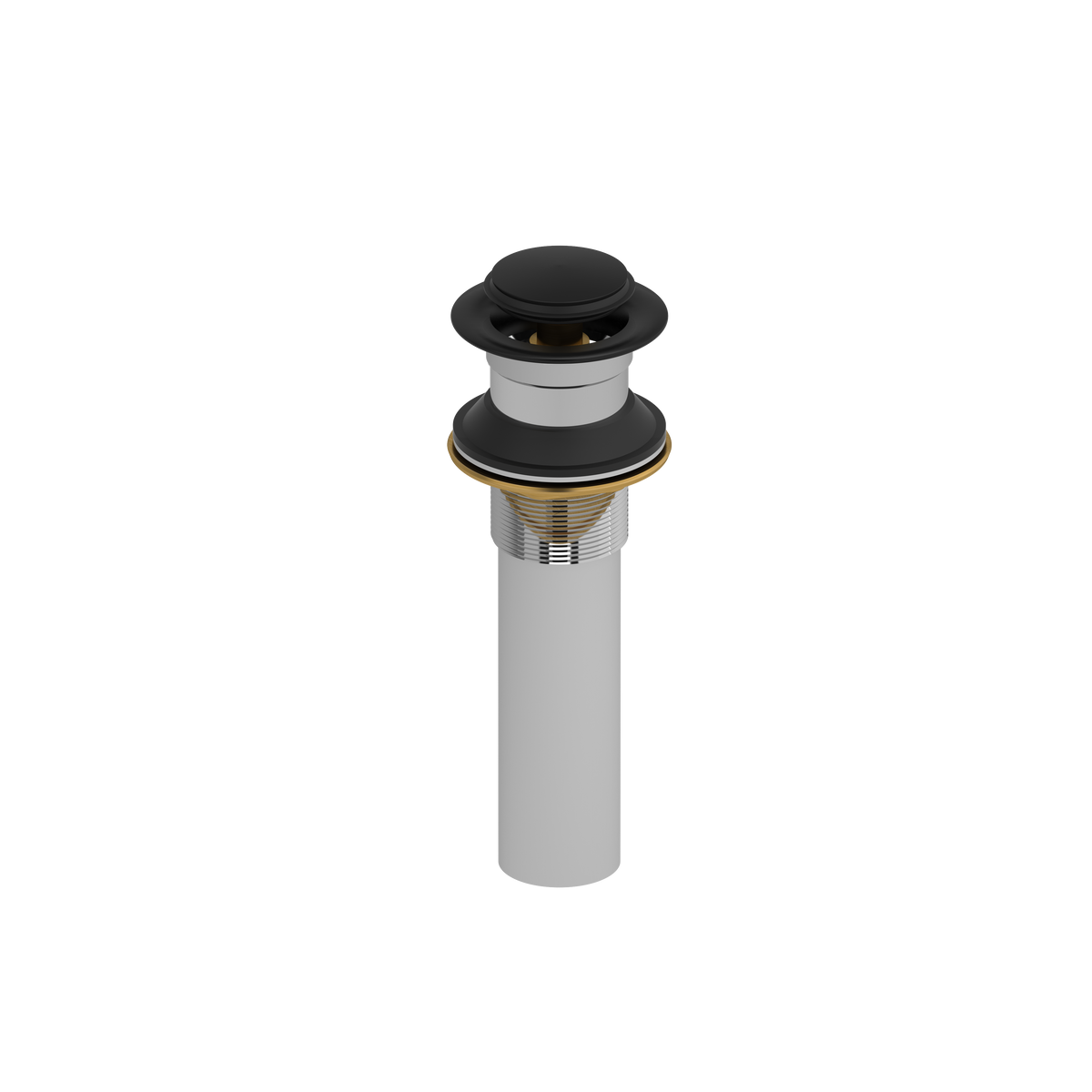 Lavatory Push Drain Without Overflow