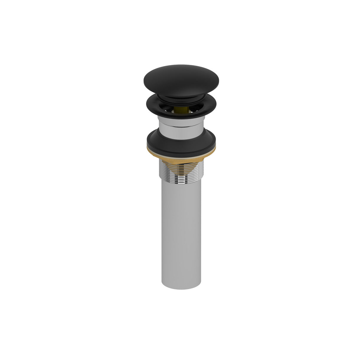 Lavatory Push Drain Without Overflow