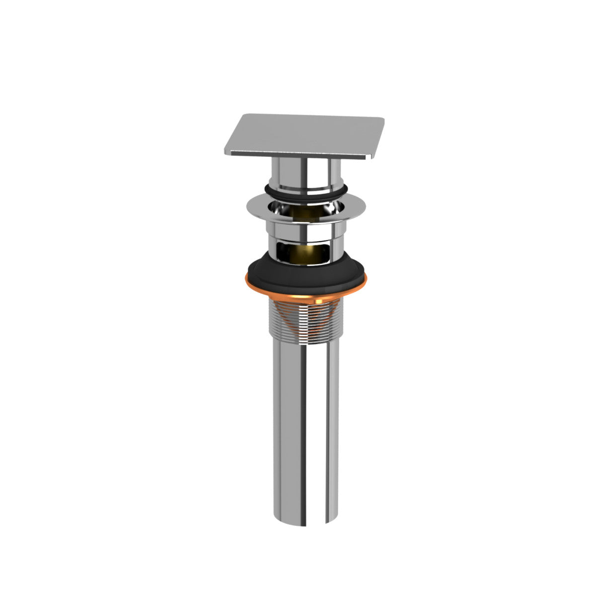 Lavatory Push Drain With Overflow