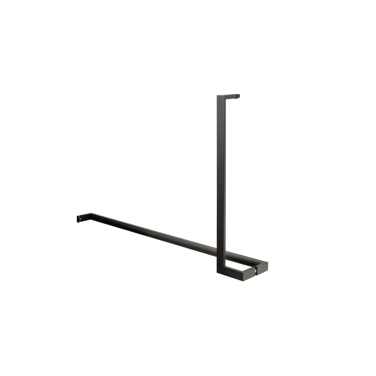'L'+'I' Shape - Offset Glass Door Handle Set + Towel Bar - Shower Door Handles