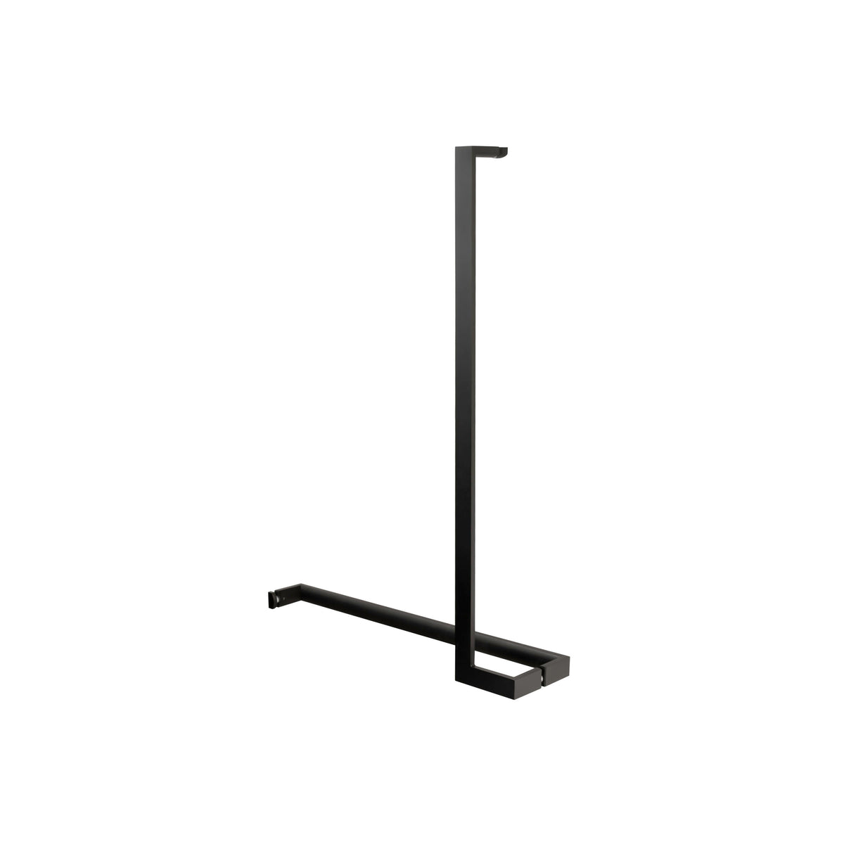 'L'+'I' Shape - Offset Glass Door Handle Set + Towel Bar - Shower Door Handles