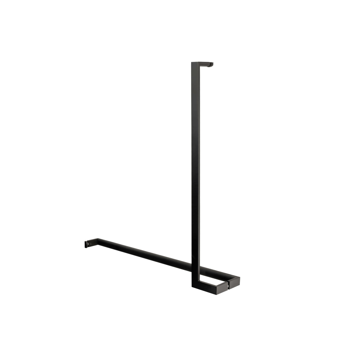 'L'+'I' Shape - Offset Glass Door Handle Set + Towel Bar - Shower Door Handles