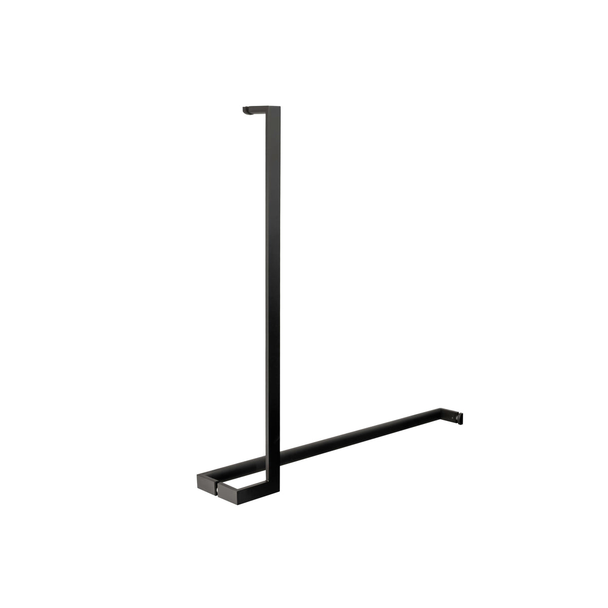 'J'+'I' Shape - Offset Glass Door Handle Set + Towel Bar - Shower Door Handles