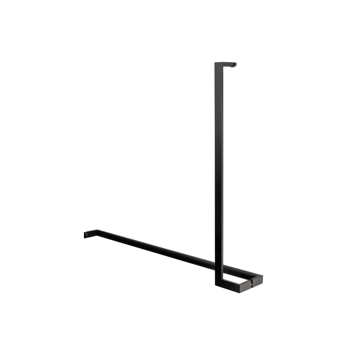 'L'+'I' Shape - Offset Glass Door Handle Set + Towel Bar - Shower Door Handles