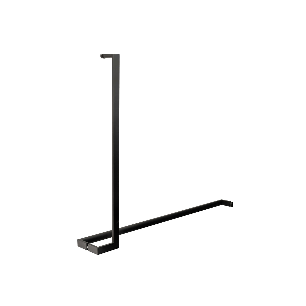 'J'+'I' Shape - Offset Glass Door Handle Set + Towel Bar - Shower Door Handles