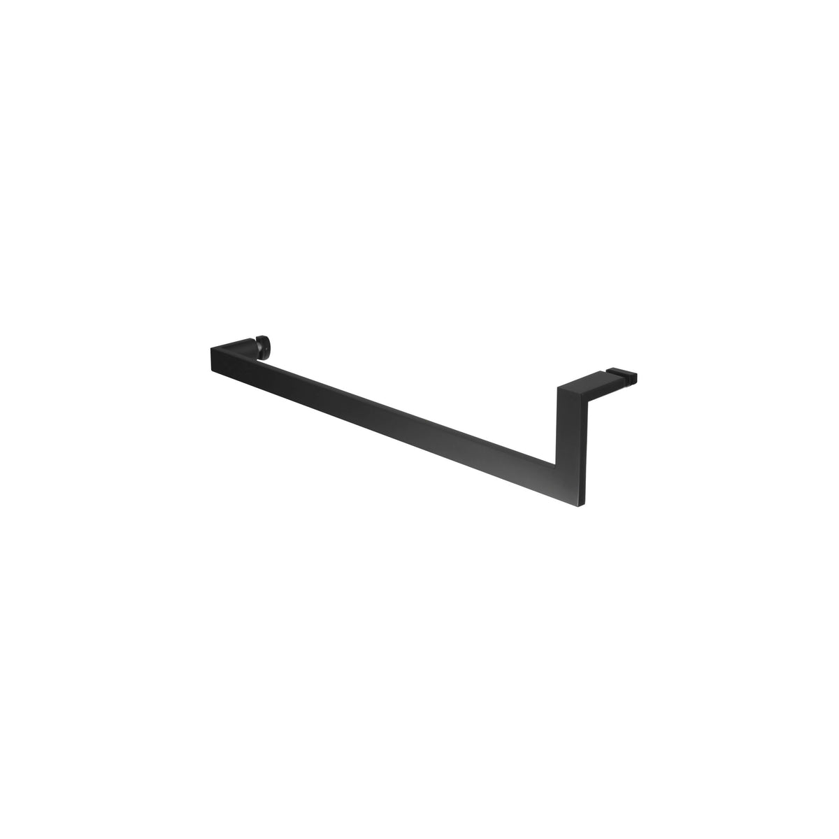 'U' Shape - Glass Door Handle - Single Sided (with Back Side Cap)
