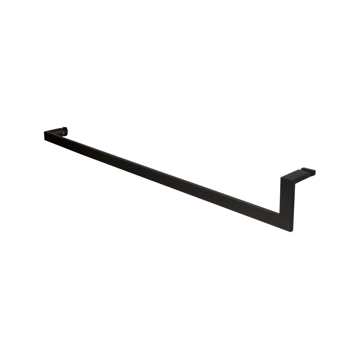 'U' Shape - Glass Door Handle - Single Sided (with Back Side Cap)
