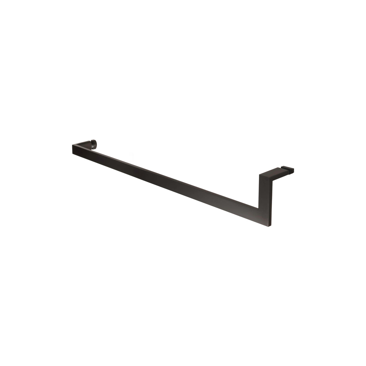 'U' Shape - Glass Door Handle - Single Sided (with Back Side Cap)