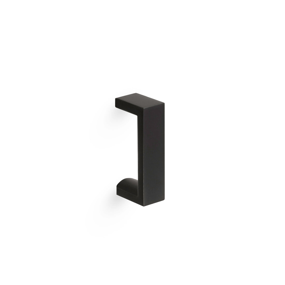 'U' Shape Door Handle - Thru Bolt Mount - Modern Door Handle - Appliance or Swing Doors - Matte Black