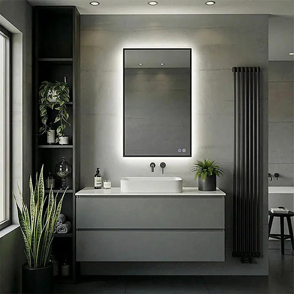24" x 40" rectangular framed LED medicine cabinet