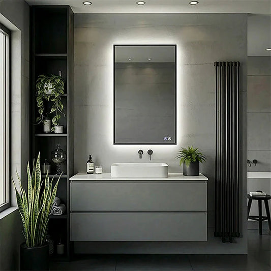 24" x 40" rectangular framed LED medicine cabinet