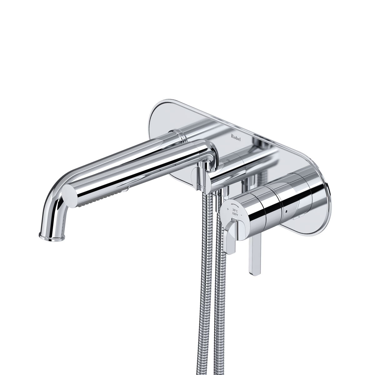 Authentica Wall Mount Thermostatic/Pressure Balance Tub Filler Trim