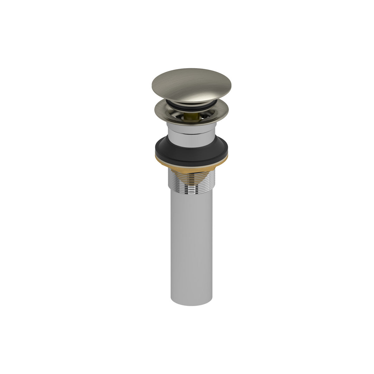 Lavatory Push Drain Without Overflow