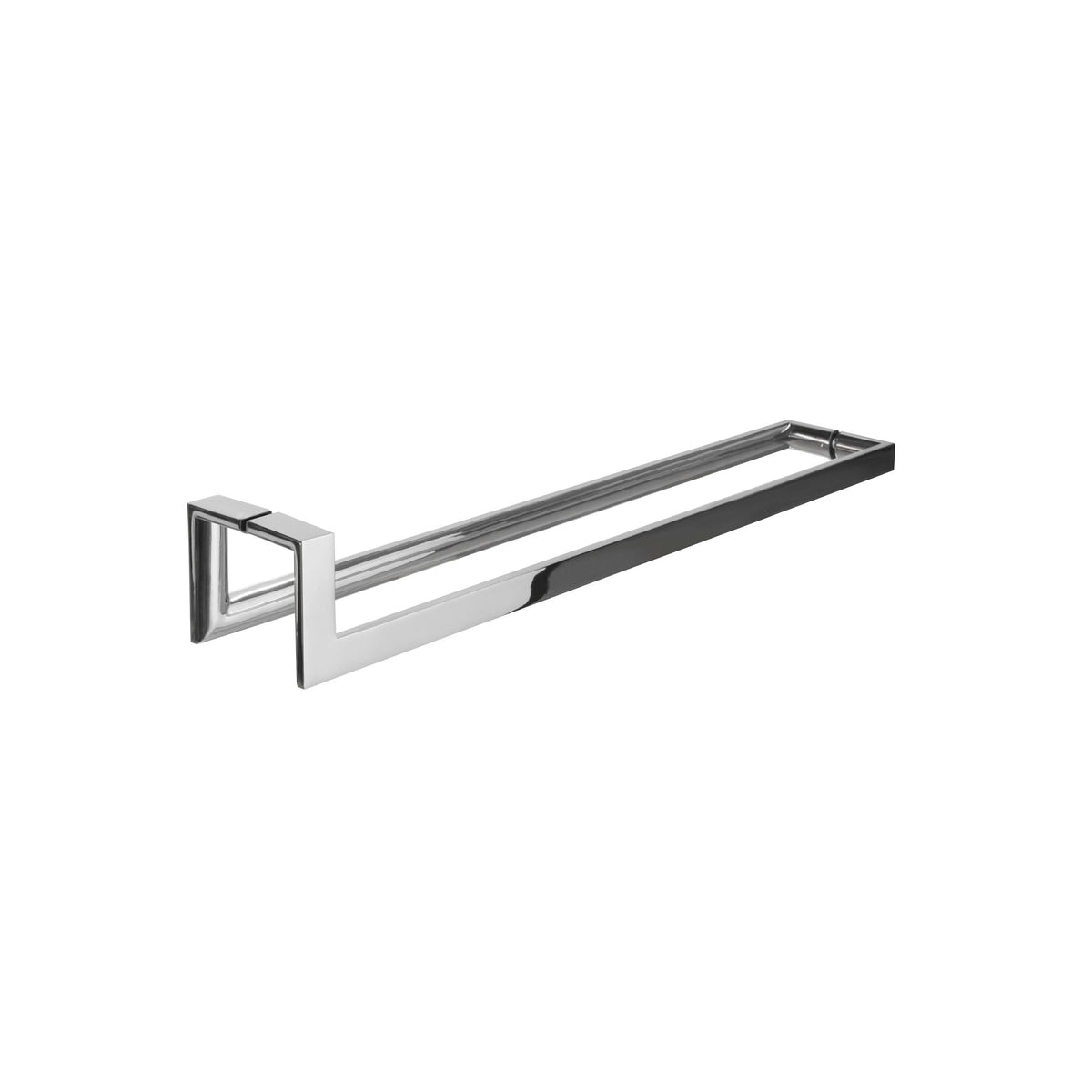 'J'+'L' Shape - Glass Door Handle Set - Back-to-Back