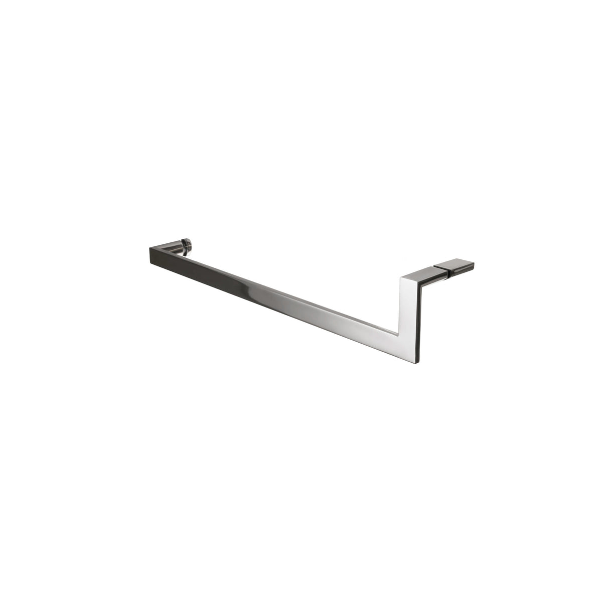 'L' Shape - Glass Door Handle set - Towel Bar + Pull Knob