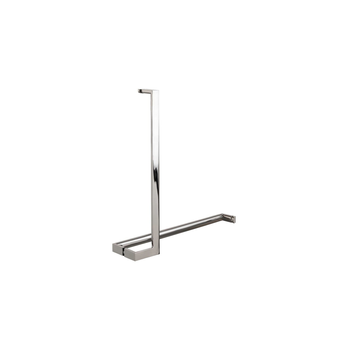 'J'+'I' Shape - Offset Glass Door Handle Set + Towel Bar - Shower Door Handles