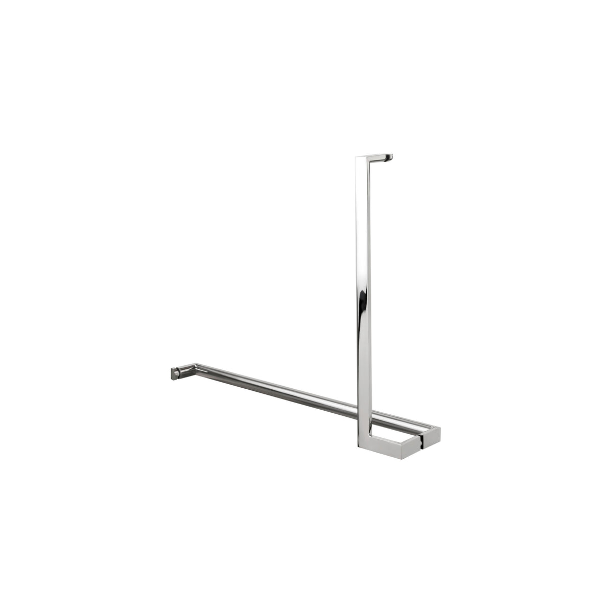 'L'+'I' Shape - Offset Glass Door Handle Set + Towel Bar - Shower Door Handles