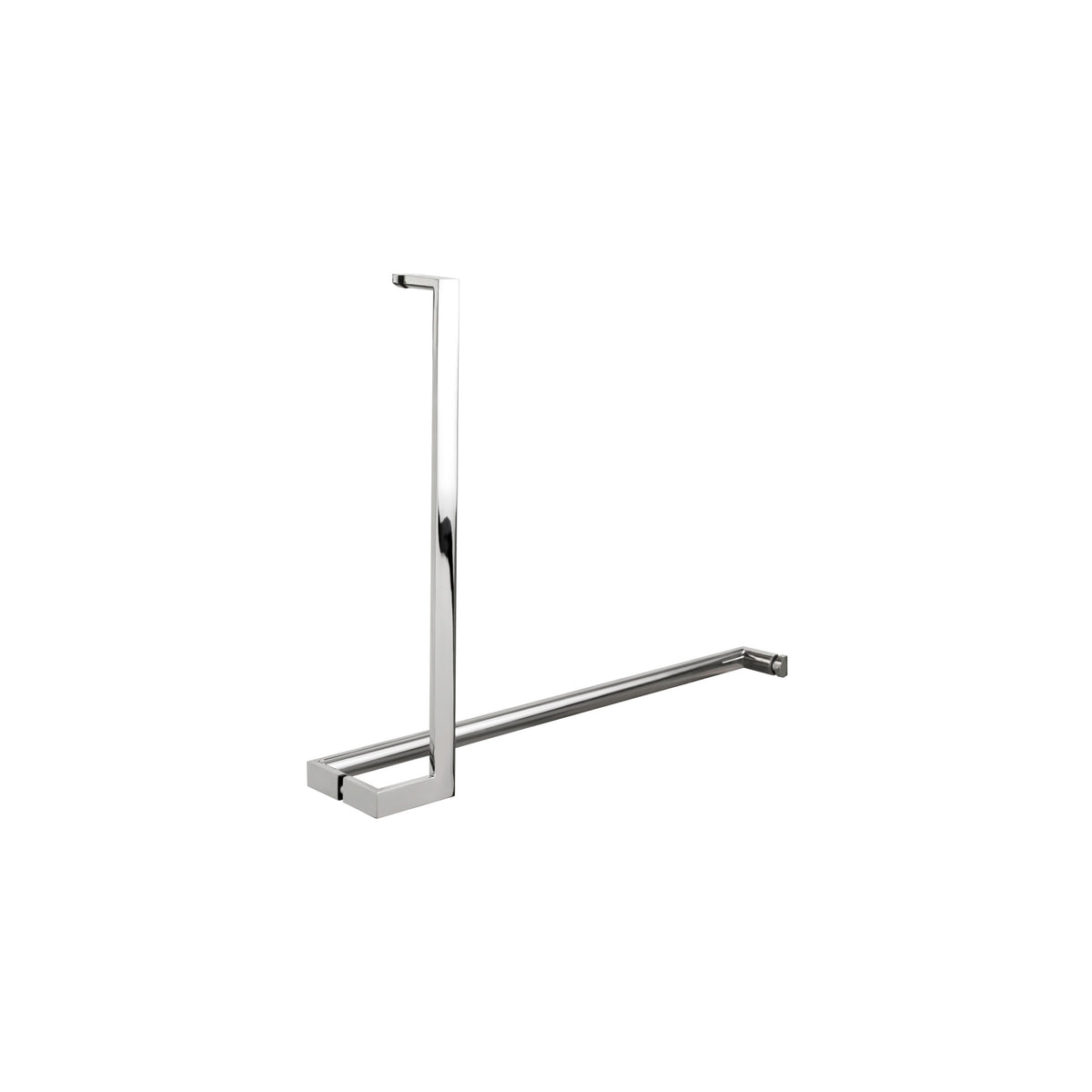 'J'+'I' Shape - Offset Glass Door Handle Set + Towel Bar - Shower Door Handles