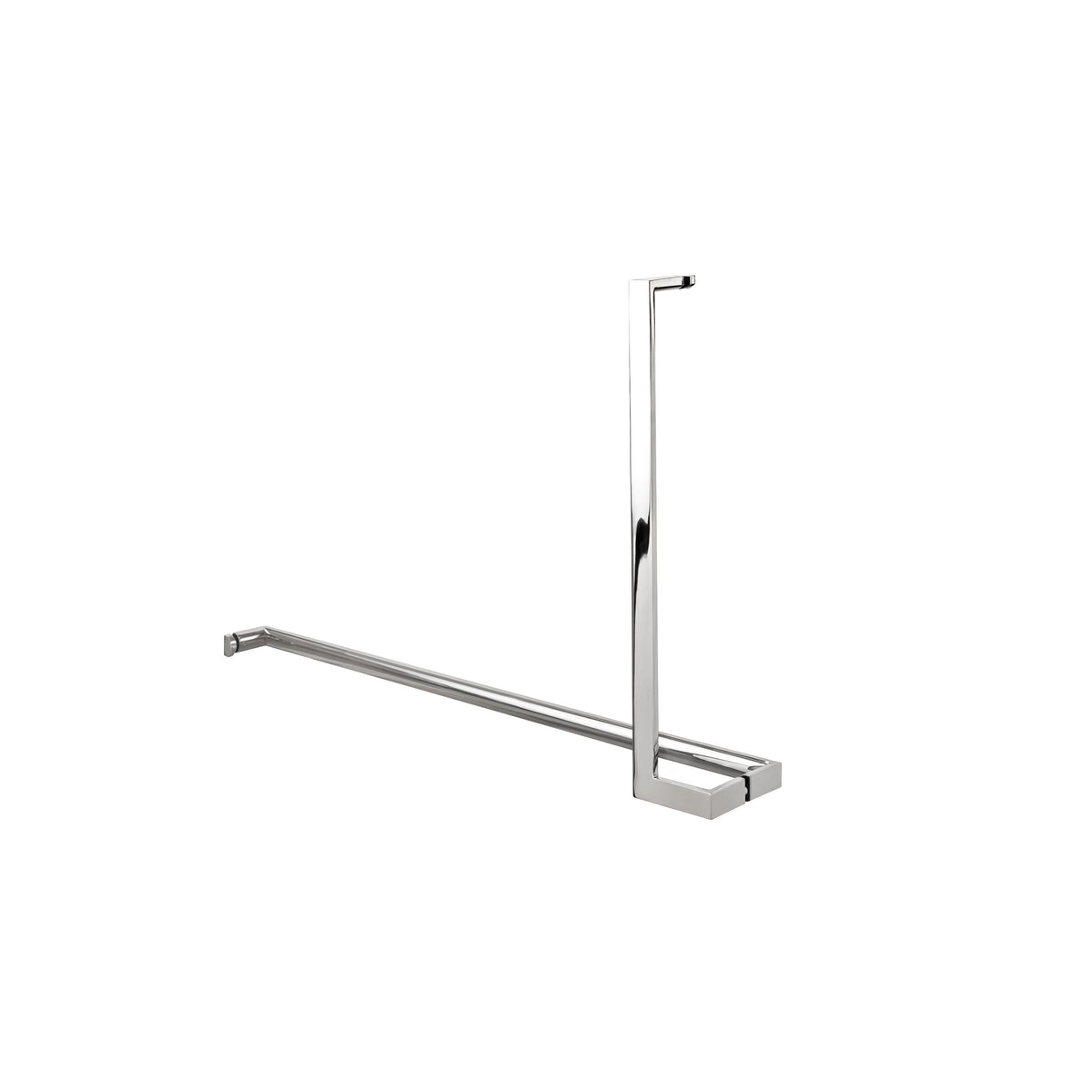 'L'+'I' Shape - Offset Glass Door Handle Set + Towel Bar - Shower Door Handles
