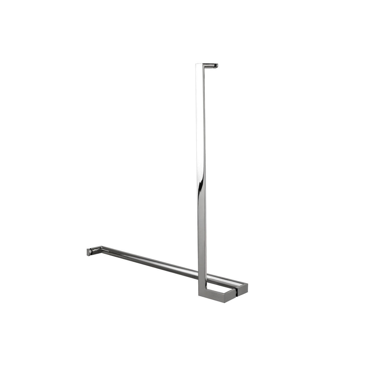 'L'+'I' Shape - Offset Glass Door Handle Set + Towel Bar - Shower Door Handles