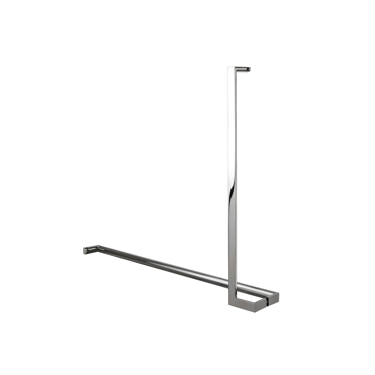 'L'+'I' Shape - Offset Glass Door Handle Set + Towel Bar - Shower Door Handles