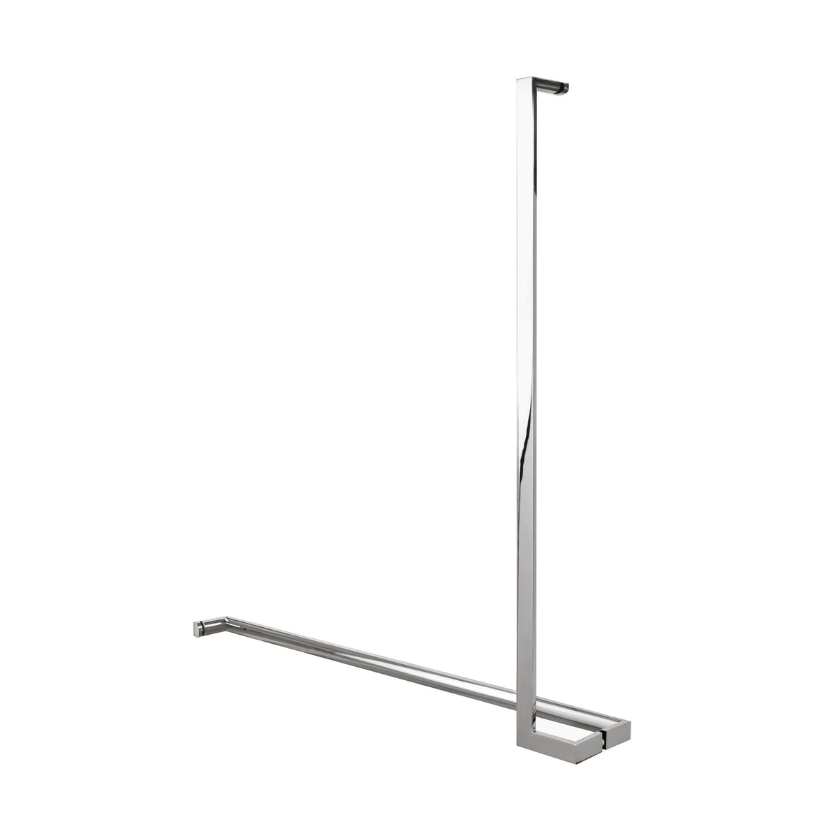 'L'+'I' Shape - Offset Glass Door Handle Set + Towel Bar - Shower Door Handles