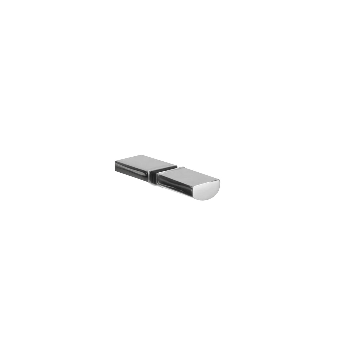 Glass Door Pull Knob Set - Back-to-Back - Polished
