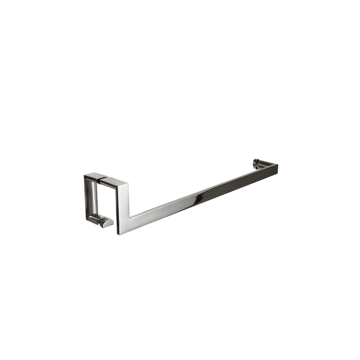 'J'+'U' Shape - Glass Door Handle set: Handle + Towel Bar
