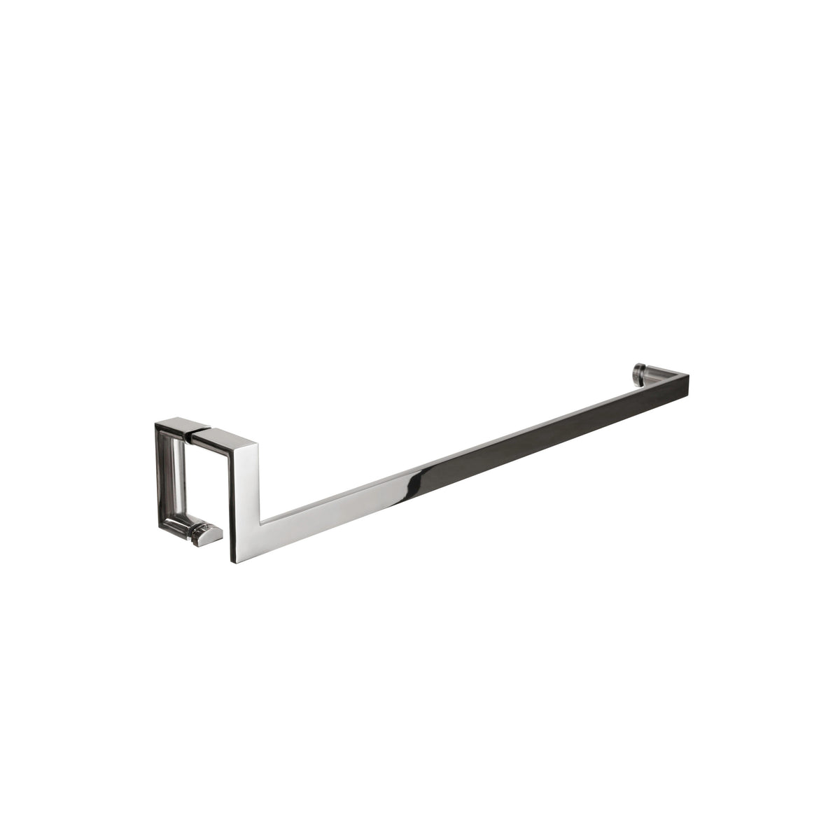 'J'+'U' Shape - Glass Door Handle set: Handle + Towel Bar