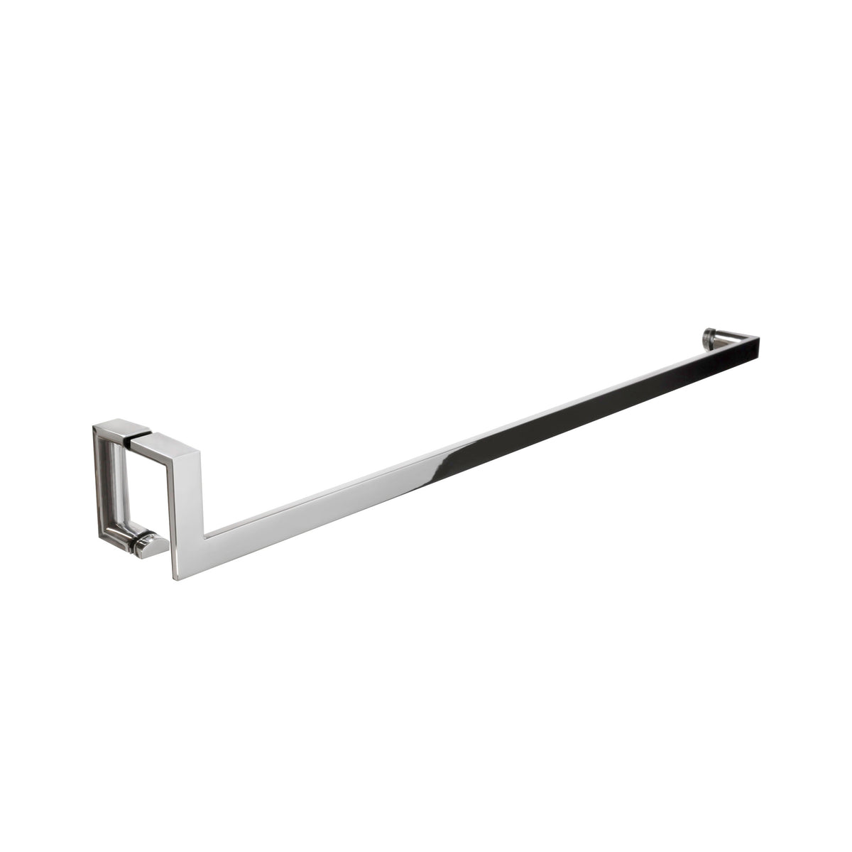 'J'+'U' Shape - Glass Door Handle set: Handle + Towel Bar