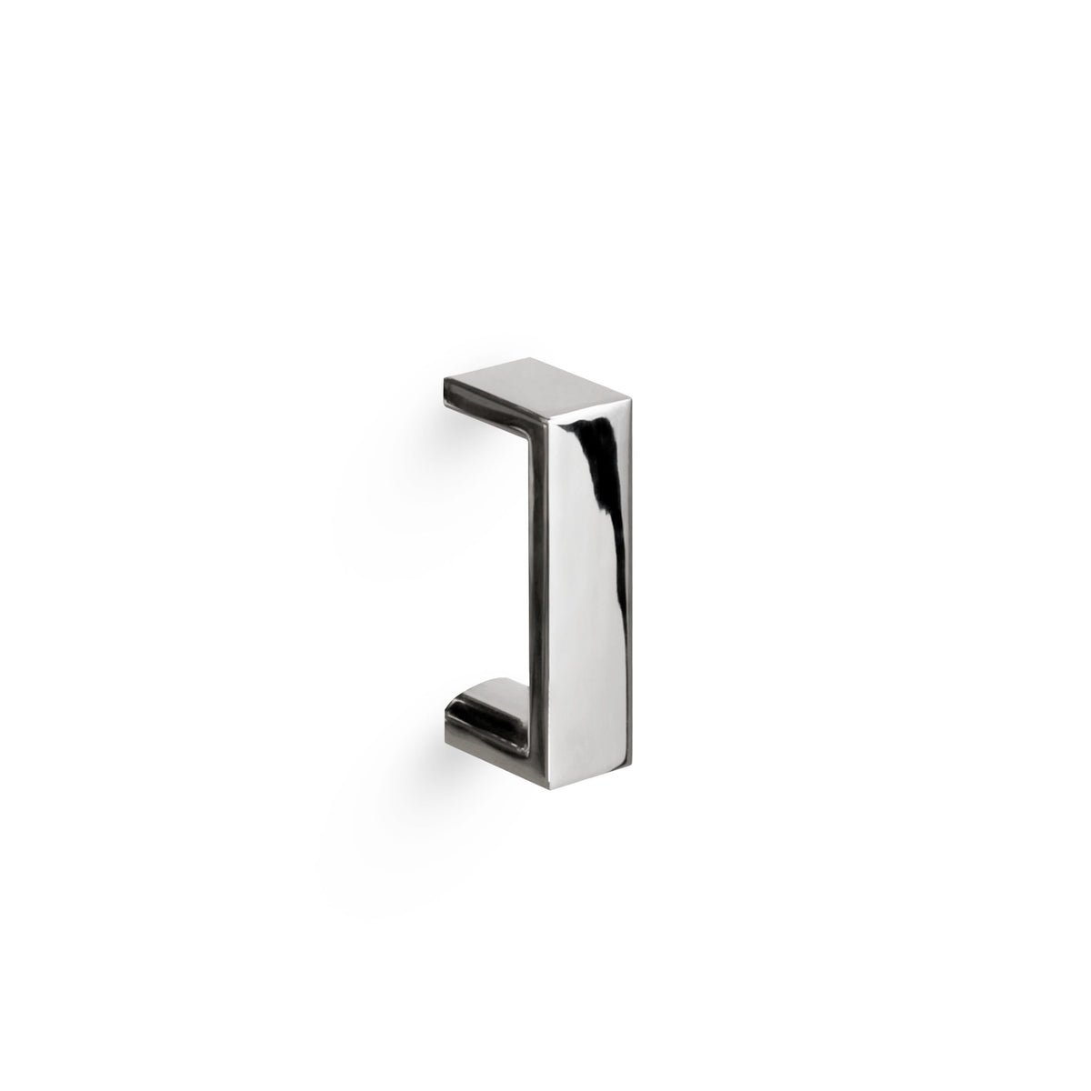 'U' Shape Door Handle - Thru Bolt Mount - Modern Door Handle - Appliance or Swing Doors - Polished