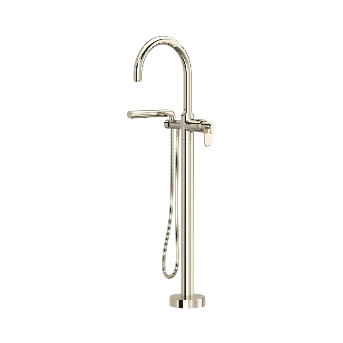 Arca Thermostatic Single Hole Floor Mount Tub Filler Trim