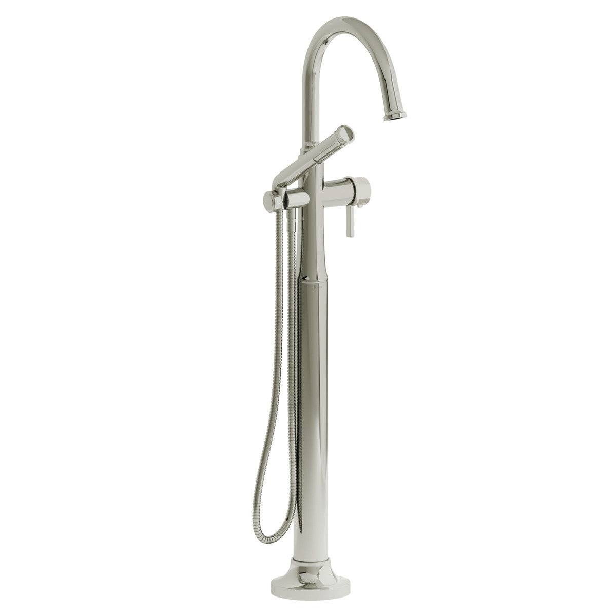 Momenti Thermostatic Single Hole Floor Mount Tub Filler Trim With C-Spout