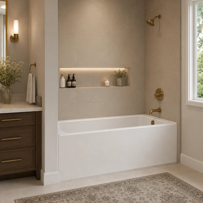 66" X 32" Skirted Bath Right Drain