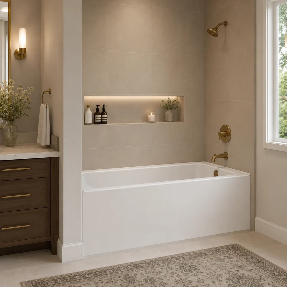 60" X 32" Skirted Bath Right Drain