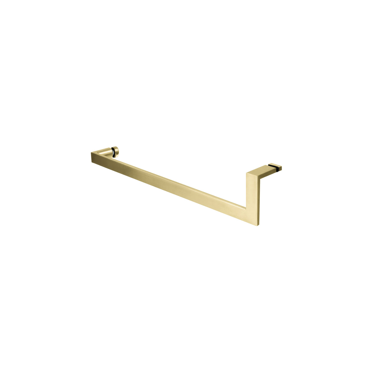 'U' Shape - Glass Door Handle - Single Sided (with Back Side Cap)