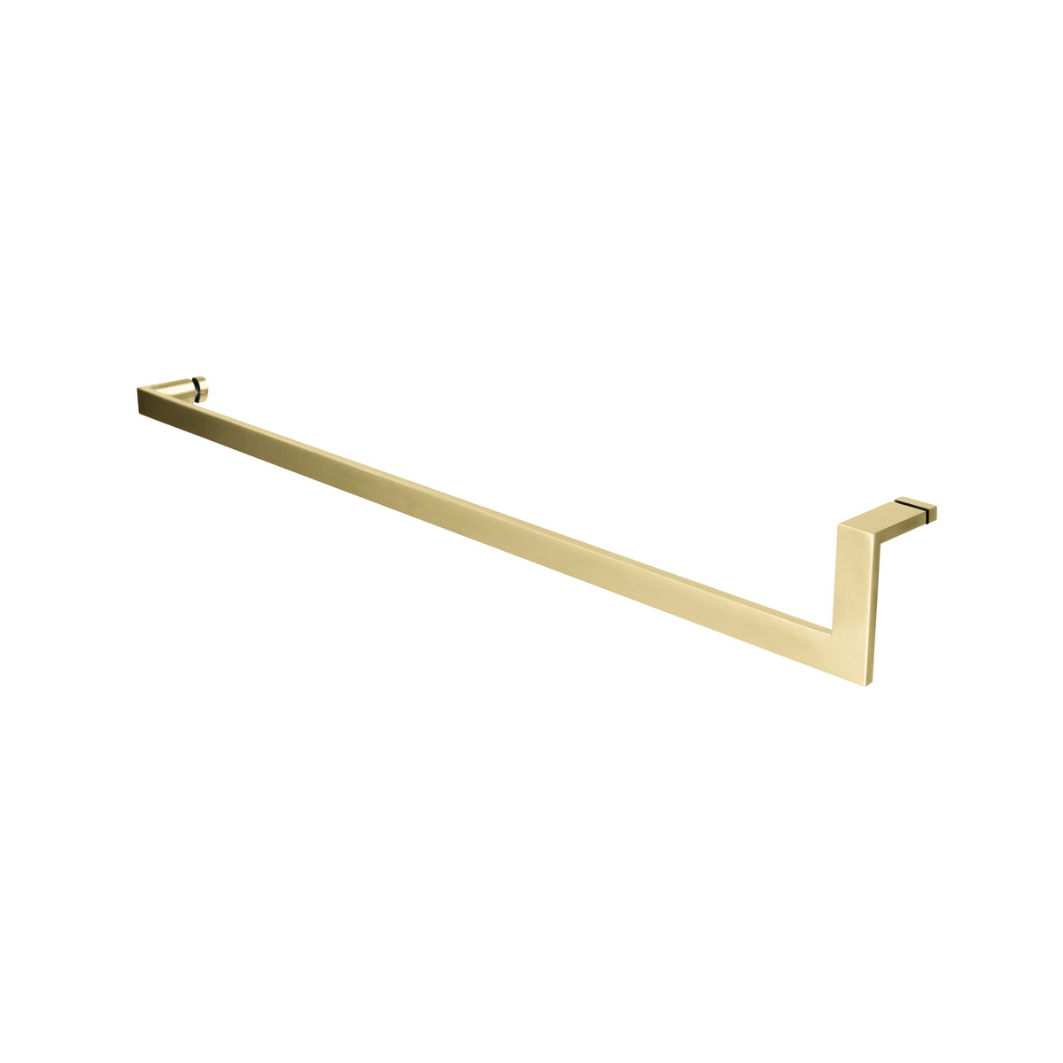 'U' Shape - Glass Door Handle - Single Sided (with Back Side Cap)