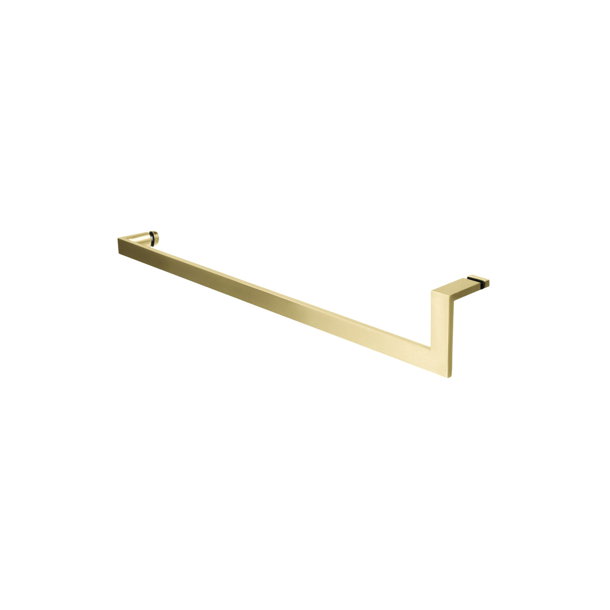 'U' Shape - Glass Door Handle - Single Sided (with Back Side Cap)