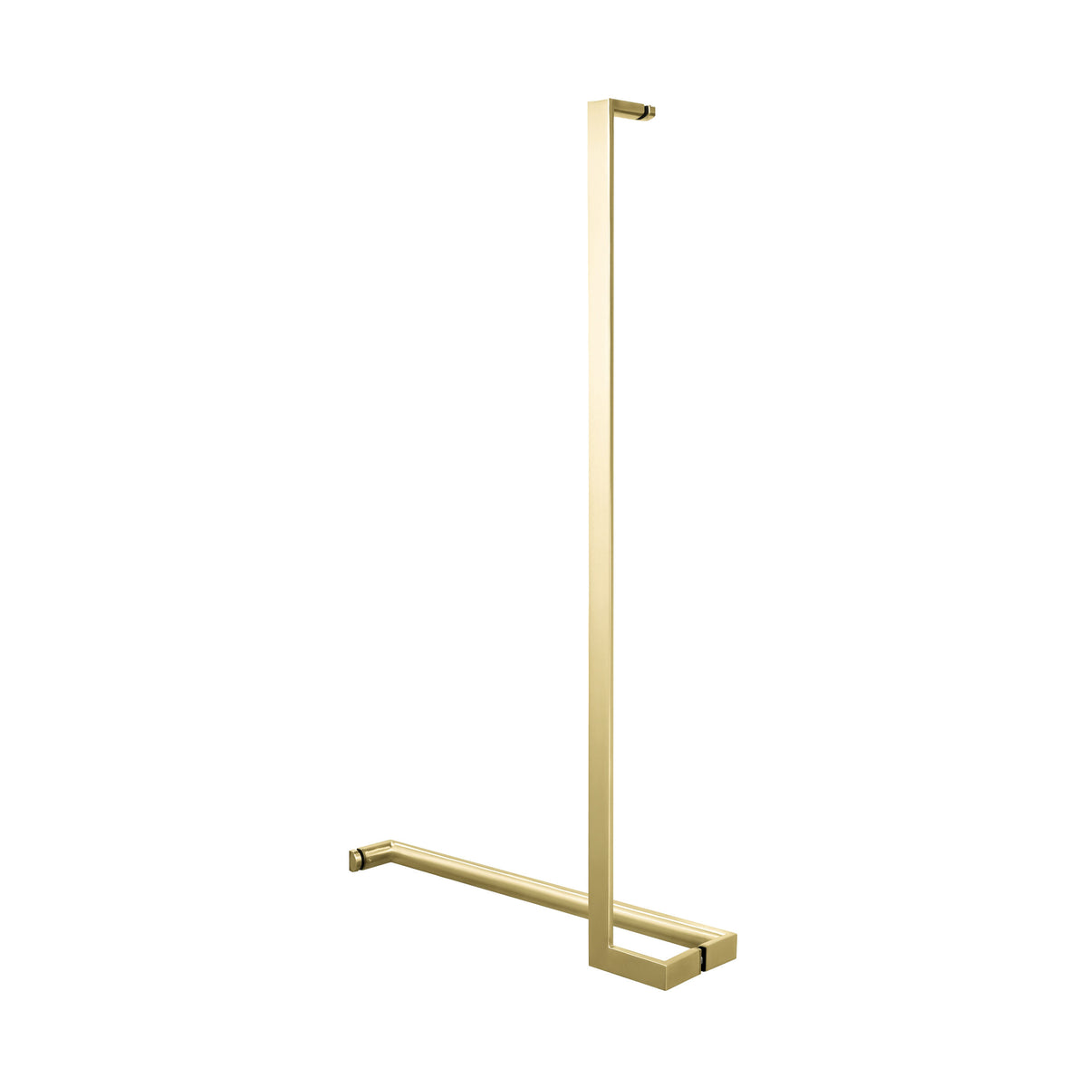 'L'+'I' Shape - Offset Glass Door Handle Set + Towel Bar - Shower Door Handles