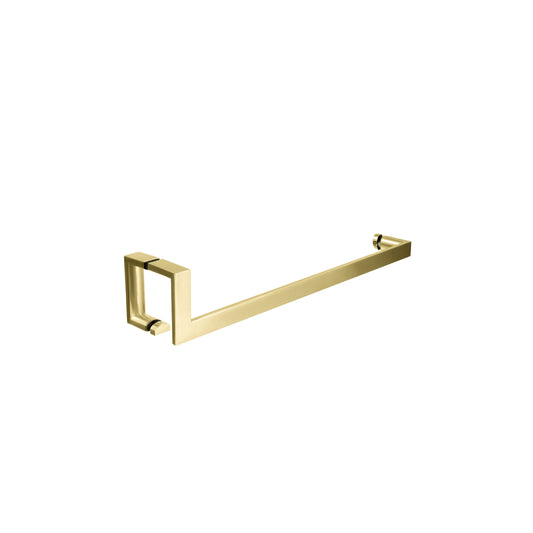 'J'+'U' Shape - Glass Door Handle set: Handle + Towel Bar